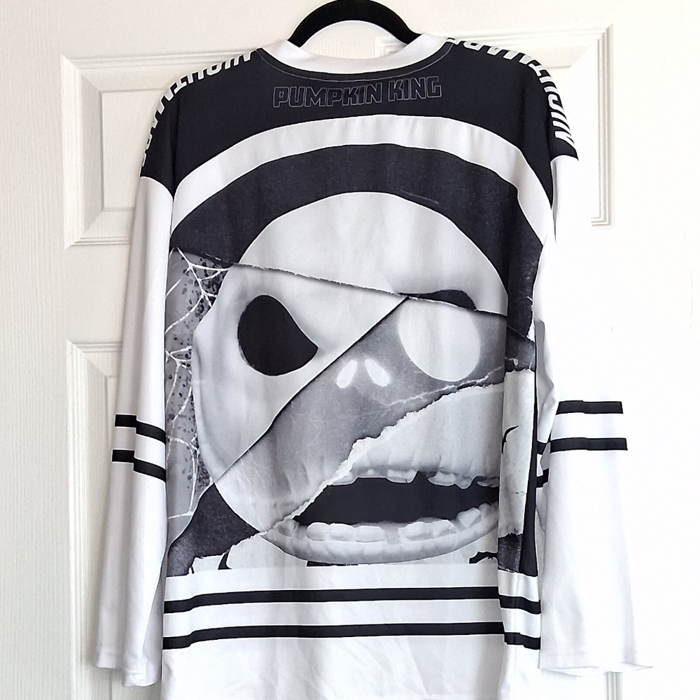 Disney The Nightmare Before Christmas Jack The Pumpkin King Hockey Jersey - Picture 2 of 3